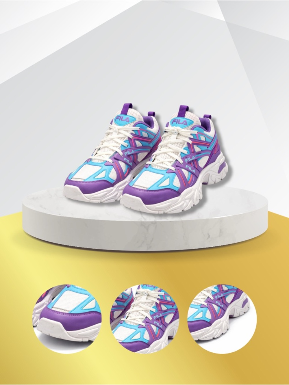 FILA Women's Electrove 2 Chunky Retro Lifestyle Sneaker – Premium Leather |USA 7